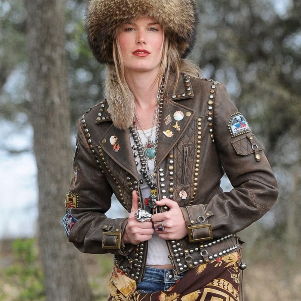 Double D Ranch heritage collection
Land of the free biker motorcycle jacket NWOT - Picture 2 of 4